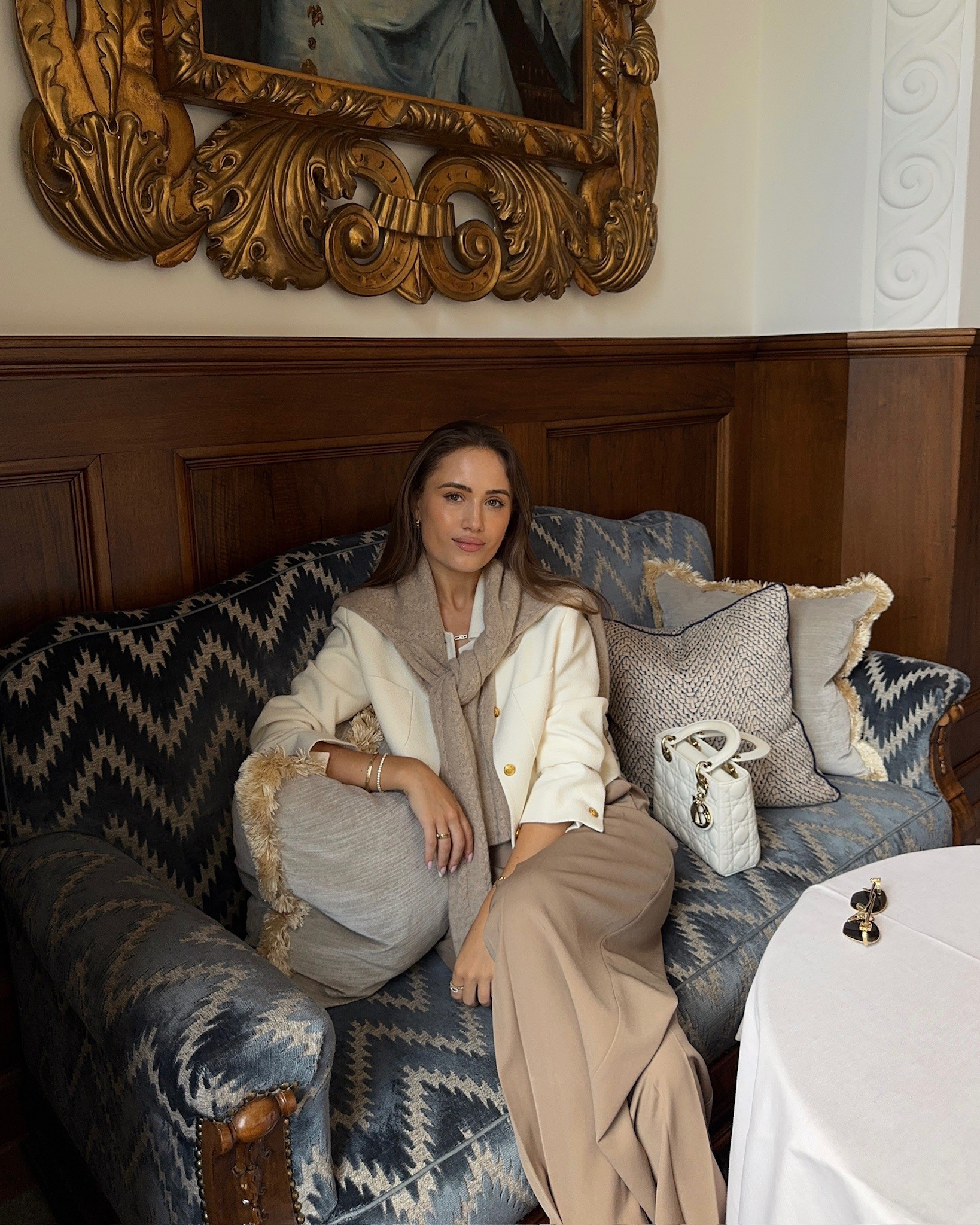 Spring neutrals 🤎 styling a lily silk knit with my Marcela London jacket, camel pants from revolve and my white lady dior bag


#LTKeurope #LTKFashionMonth #LTKspring