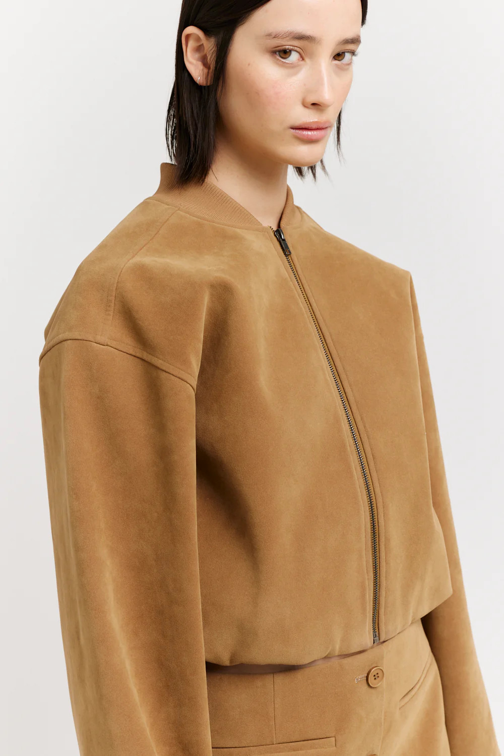 Mara Suede Bomber | Henne