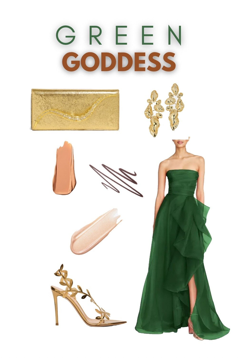 Turn heads this party season in green. Compliment the bold color with MAC nude shades and gold accessories 

#LTKHoliday #LTKShoeCrush