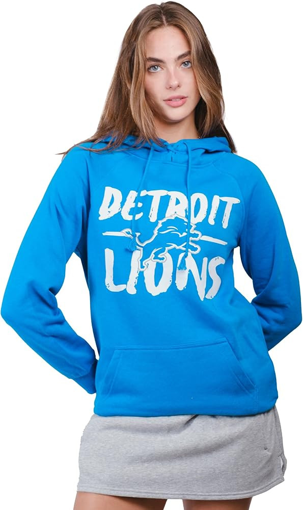 Ultra Game Women's NFL Official Super Soft Tie Neck Hoodie Sweatshirt | Amazon (US)