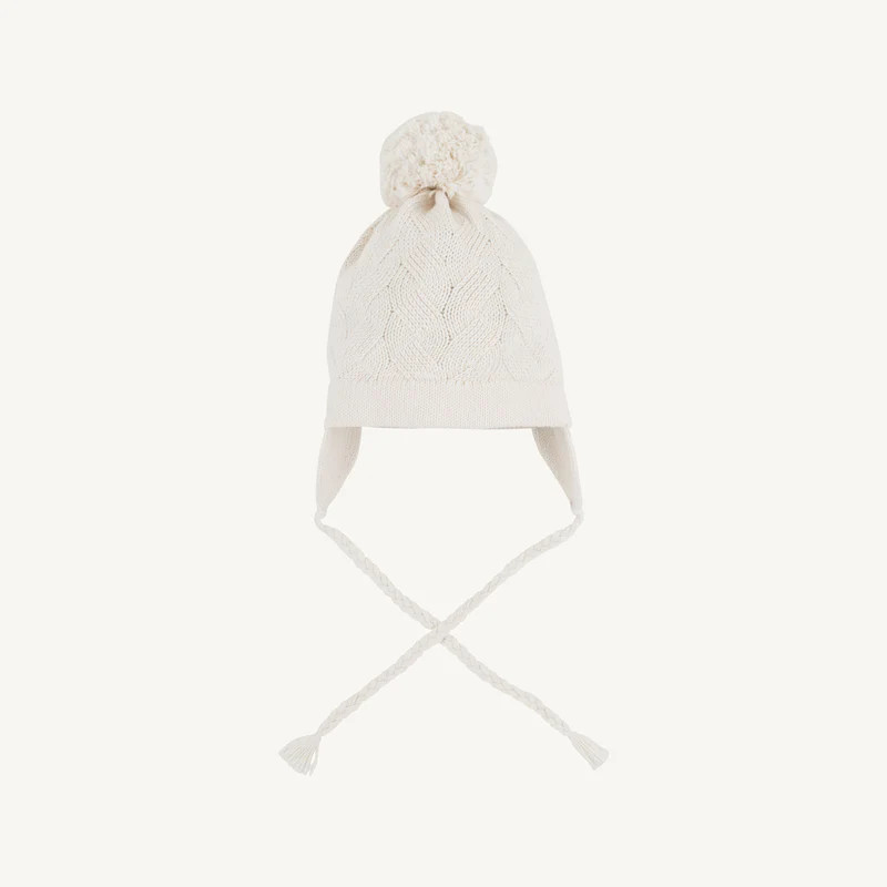 Parrish Pom Pom Hat - Palmetto Pearl | The Beaufort Bonnet Company