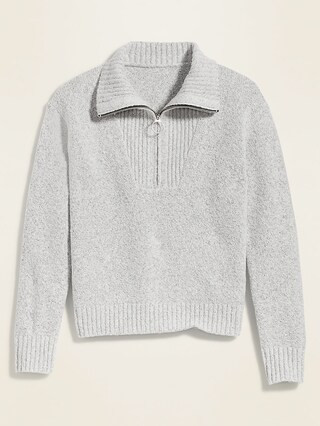 Mock-Neck 1/4-Zip Sweater for Women | Old Navy (CA)
