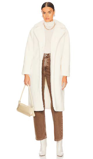 Saide Sherpa Jacket in Pristine Ivory | Revolve Clothing (Global)