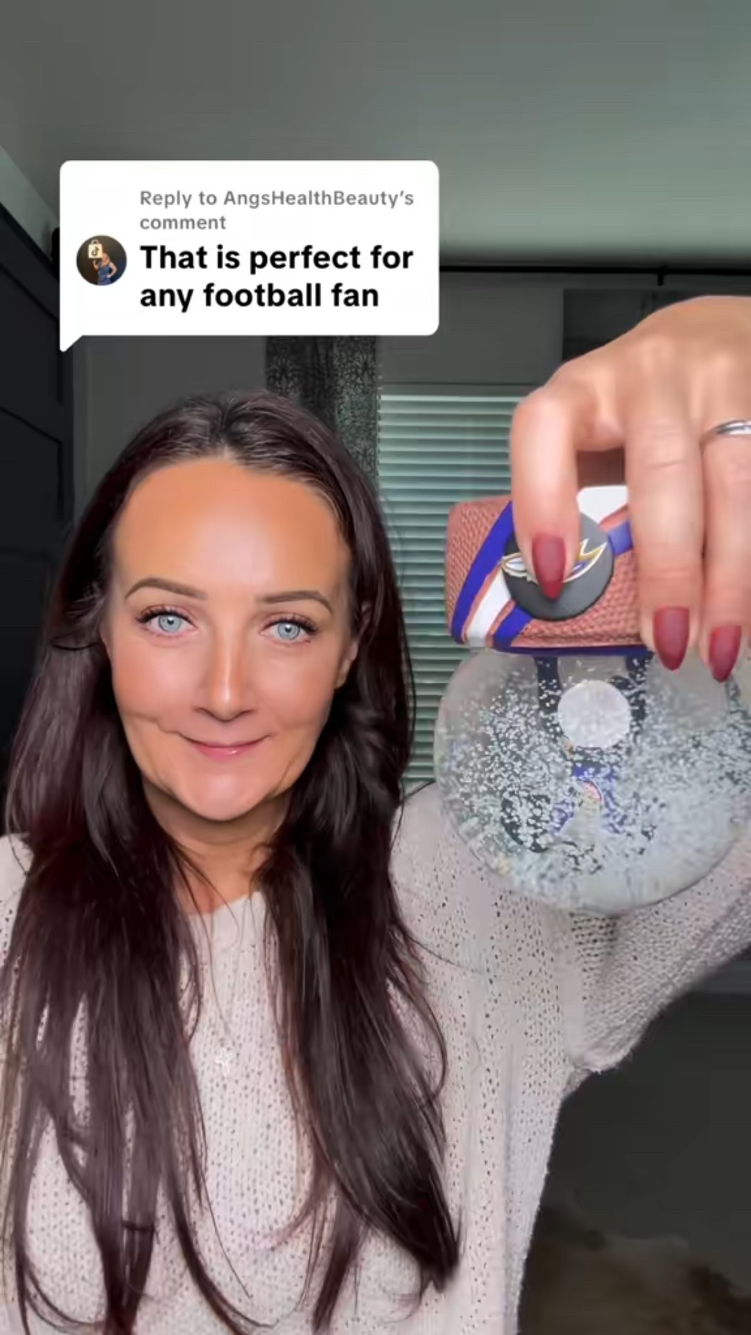 This NFL snow globe is the perfect blend of team pride and holiday magic — I love how it brings that festive energy to my game-day setup or mantle. It’s one of those little touches that feels special whether you’re decking the halls or gifting to the biggest fan in your life.

#NFLdecor #holidaydecor #footballseason #fanstyle

#LTKHome #LTKGiftGuide #LTKFindsUnder50