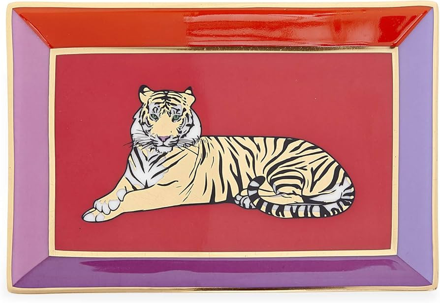 Jonathan Adler Safari Rectangle Tray, One Size, Multi | Amazon (US)