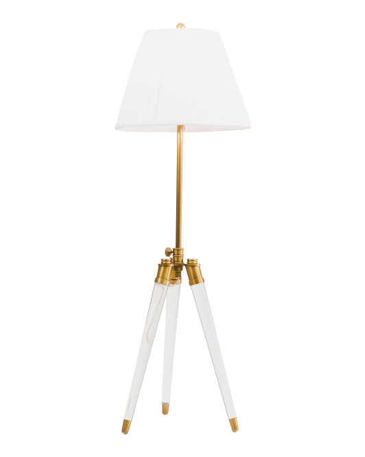 42in Adjustable Brigitte Acrylic Metal Table Lamp | TJ Maxx