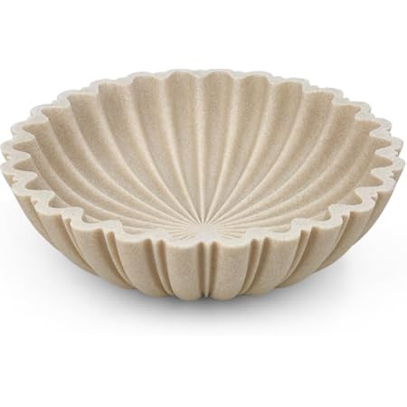Large Decorative fruit bowl for Home Decor Modern Handicraft Key Bowl for Entryway Table Ruffle C... | Amazon (CA)