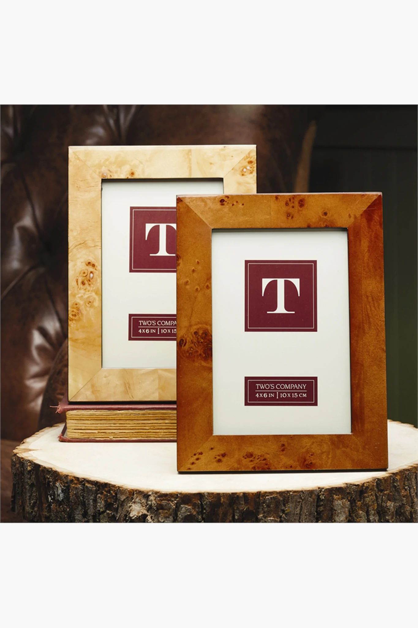 Light Brown Burled Wood 4x6 Picture Frame | Tuckernuck (US)