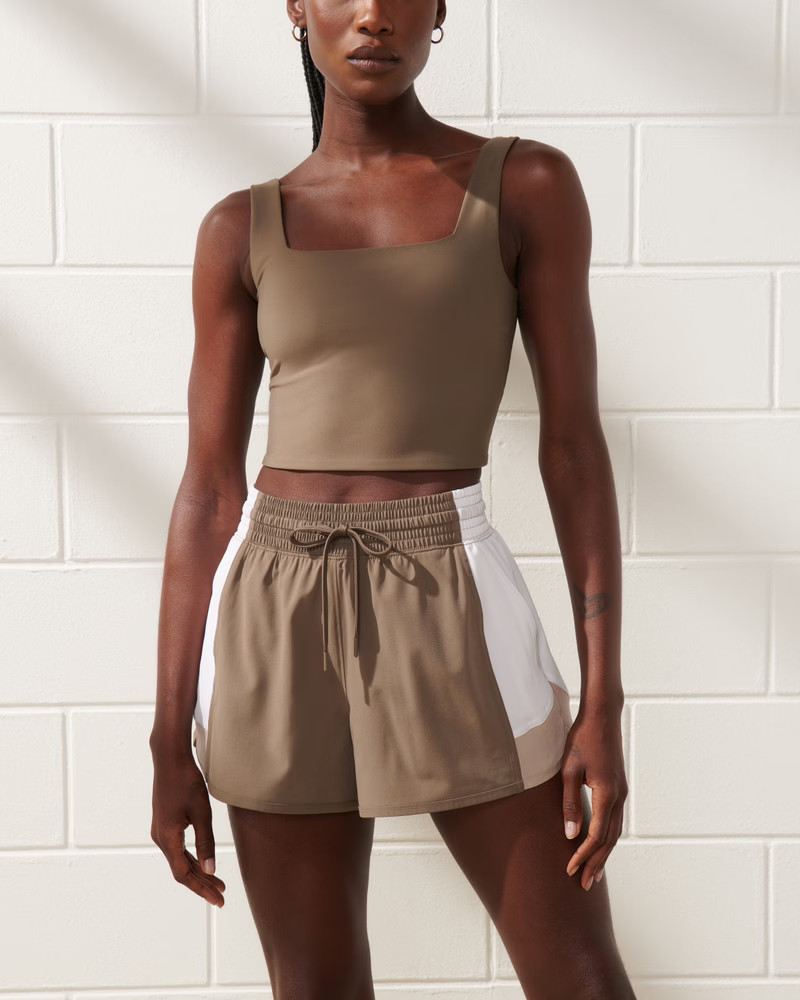 YPB sculptLUX Squareneck Slim Tank | Abercrombie & Fitch (US)