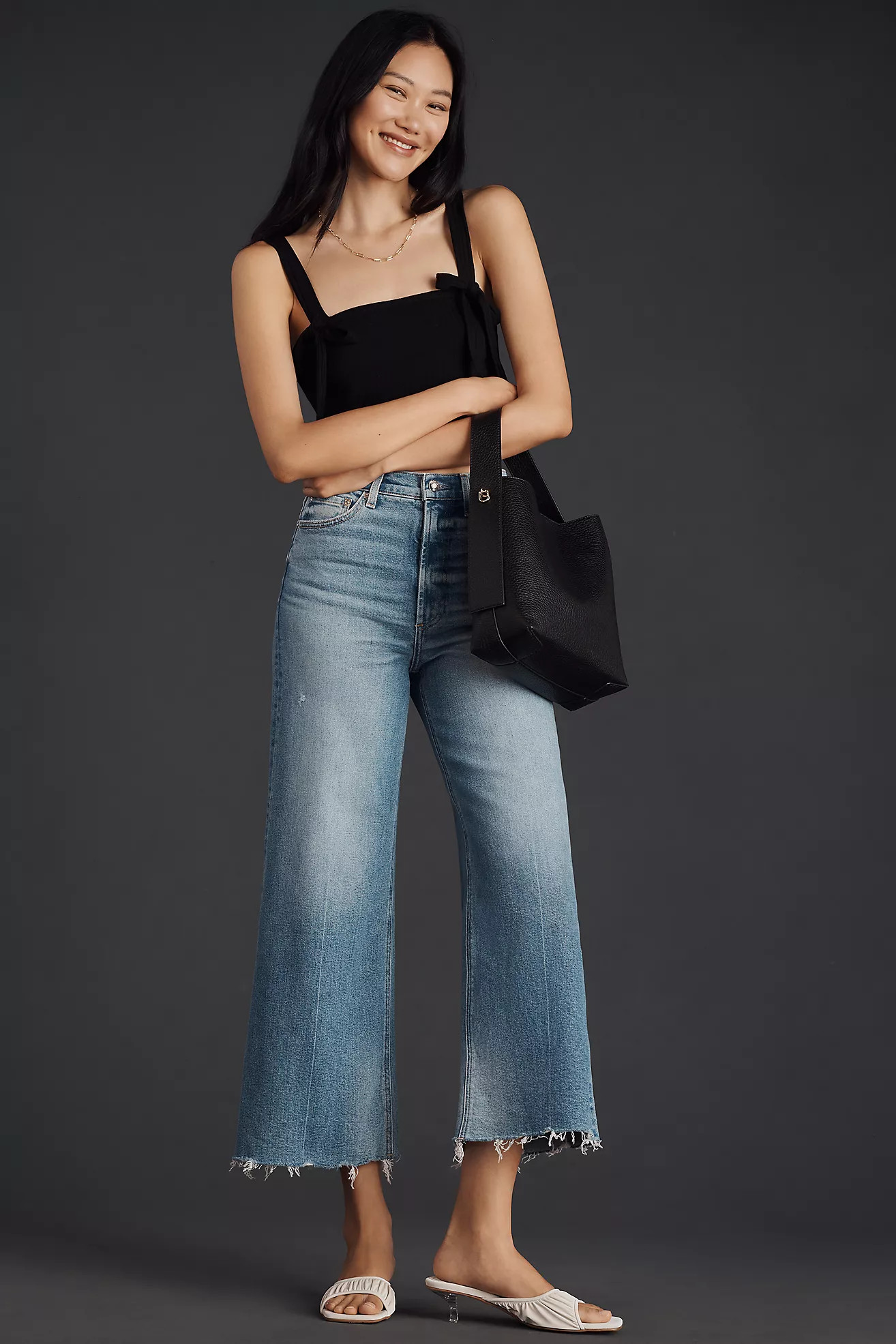 Pistola Lana High-Rise Crop Flare Jeans | Anthropologie (US)