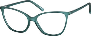 Zenni Women's Cat-Eye Glasses Green Plastic Full Rim Frame | Zenni Optical (US & CA)