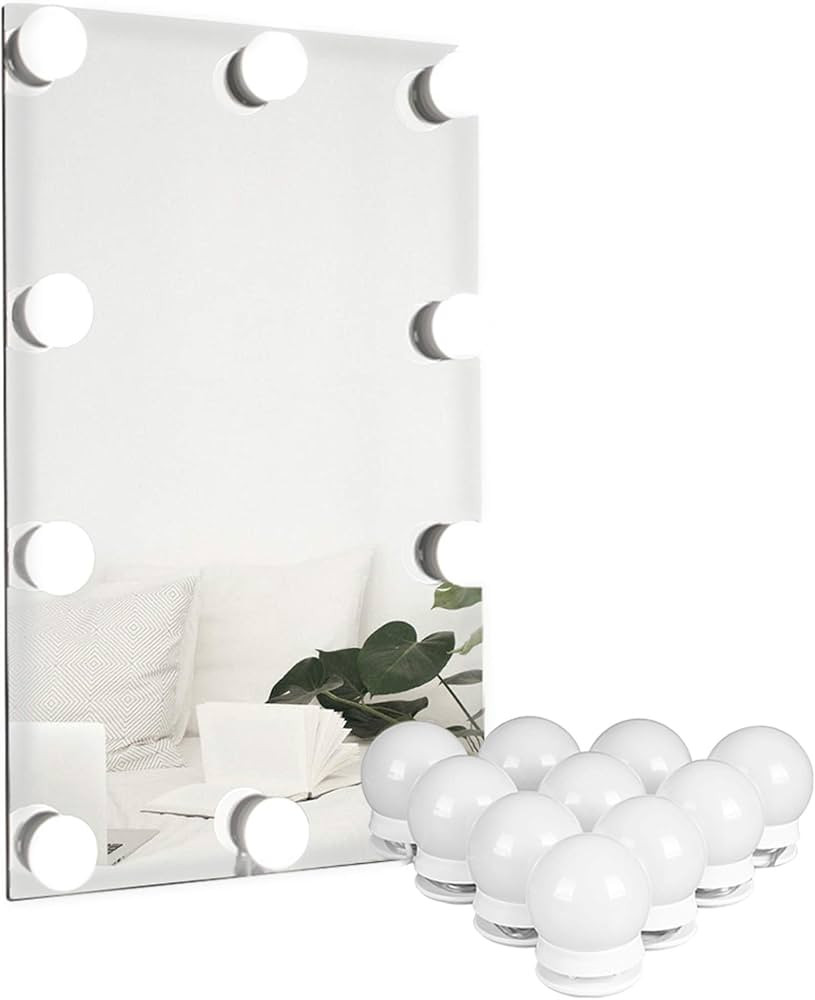 Waneway Vanity Lights for Mirror, DIY Hollywood Lighted Makeup Vanity Mirror with Dimmable Lights... | Amazon (US)