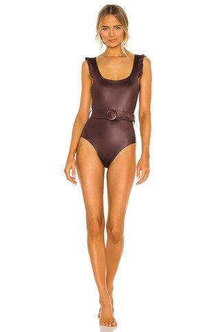 Agua Bendita Nicolette Bronzo One Piece in Brown from Revolve.com | Revolve Clothing (Global)