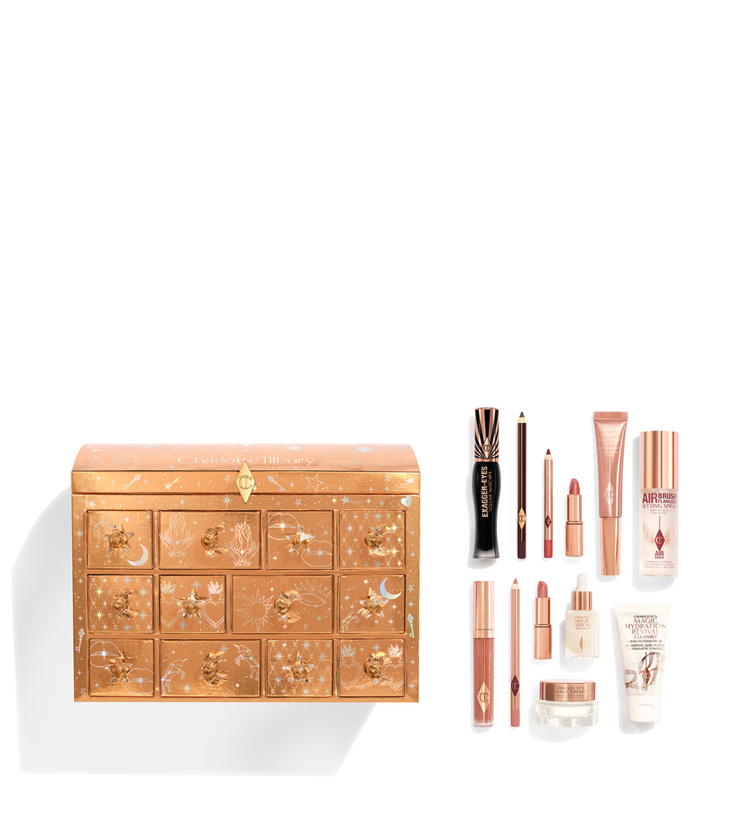 Charlotte Tilbury Beauty Treasure Chest Advent Calendar | Harrods (US)