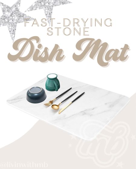 Fast-drying & aesthetically-pleasing stone marble dish mat.

#LTKhome #LTKFind #LTKunder50