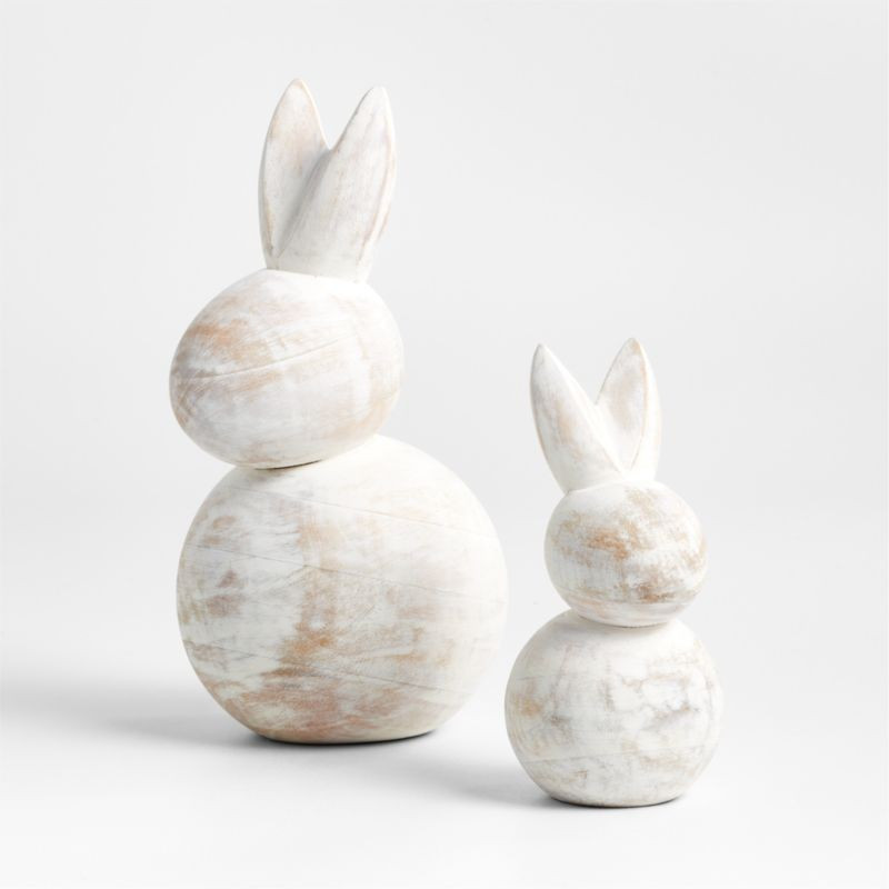 Wood Bunnies | Crate & Barrel | Crate & Barrel