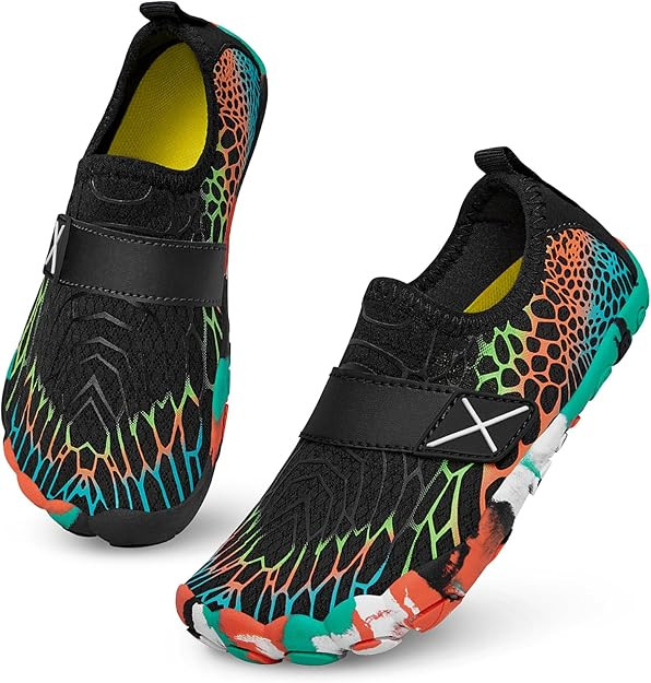 ATHMILE Kids Water Shoes Boys Girls Water Shoes Quick Dry Barefoot Beach Sports Swim Pool Summer ... | Amazon (US)