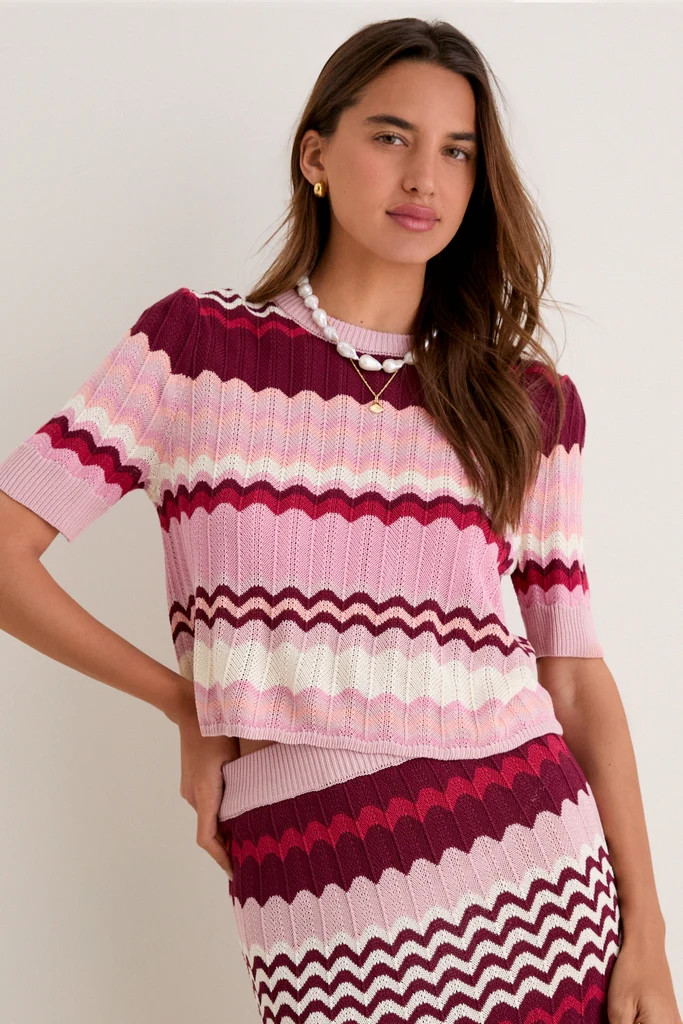 La Vie En Rose Stripe Sylvie Top | Tuckernuck (US)
