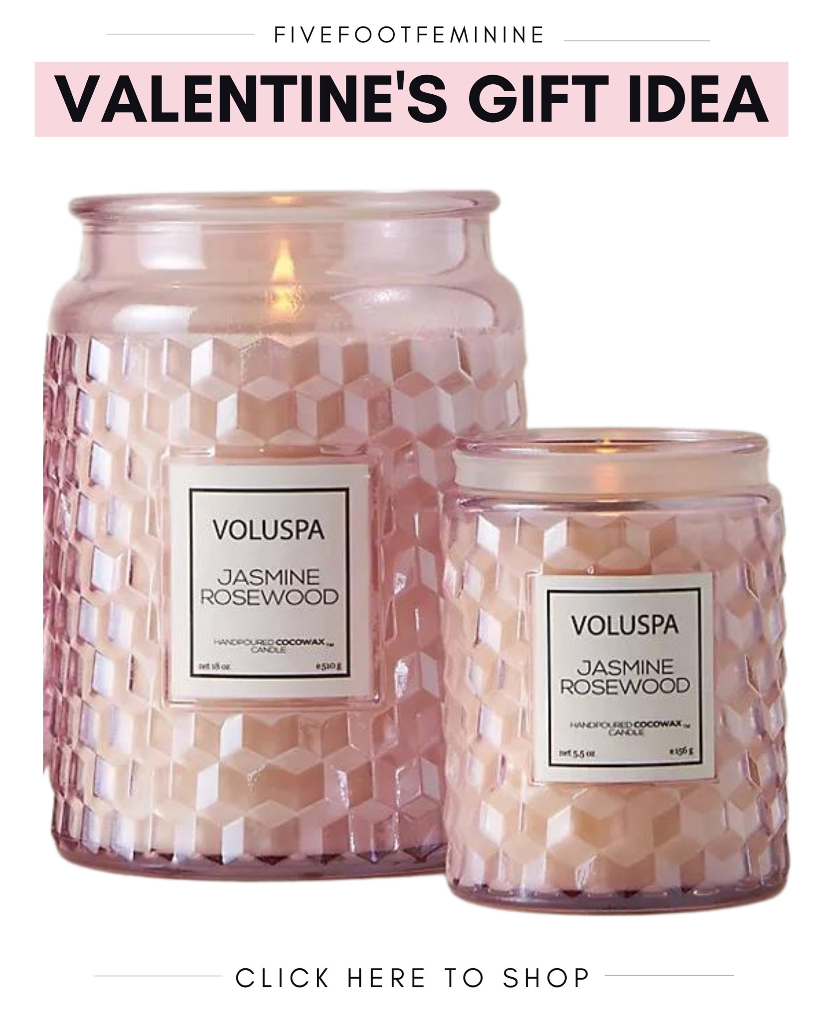 Voluspa jasmine rosewood candle - makes the perfect Valentine’s Day gift 

#LTKbeauty #LTKSeasonal #LTKhome