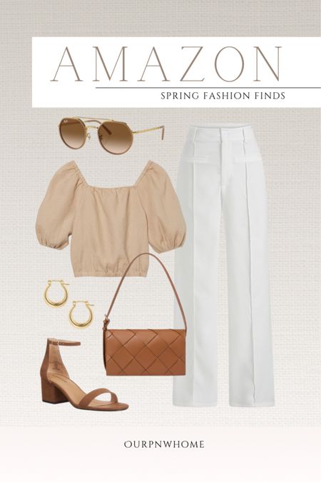 Amazon fashion picks for spring!

Spring outfit, spring fashion, neutral fashion, summer fashion, office outfit, white pants, white trousers, brown purse, shoulder purse, handbag, spring sandals, high heeled sandals, strappy sandals, gold hoop earrings, Amazon jewelry, designer sunglasses

#LTKworkwear #LTKfindsunder50 #LTKstyletip