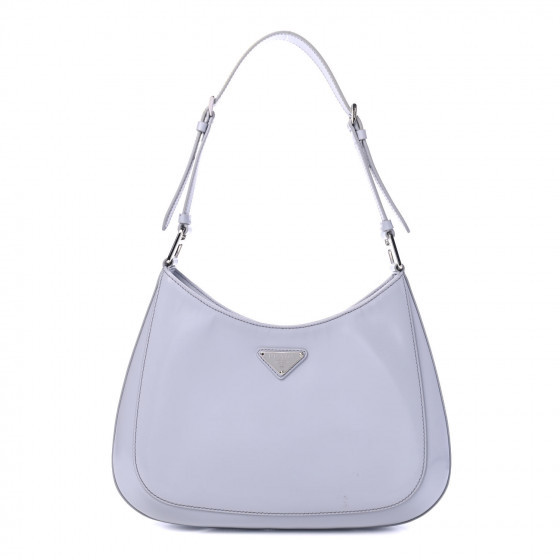 PRADA Brushed Calfskin Cleo Hobo Fiordaliso | Fashionphile