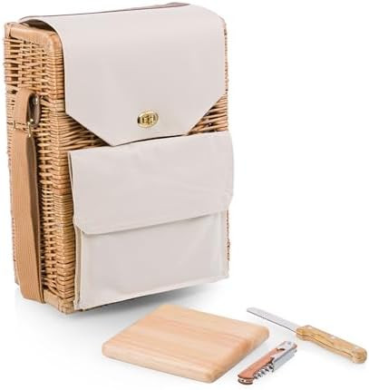 PICNIC TIME Corsica Wine and Cheese Picnic Basket, 2-Bottle Wine Tote Bag, Gift for Wine Lovers, ... | Amazon (US)