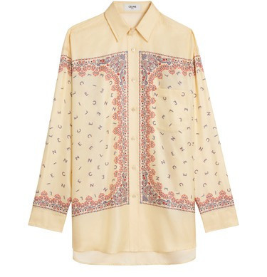 Oversized shirt in silk twill - CELINE | 24S (APAC/EU)