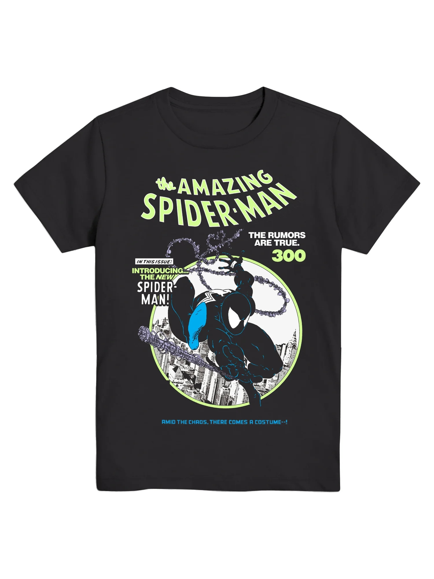 Spider-Man Boys T-Shirt, Crew Neck, Short Sleeve, Graphic Tee, Sizes 4-18 | Walmart (US)