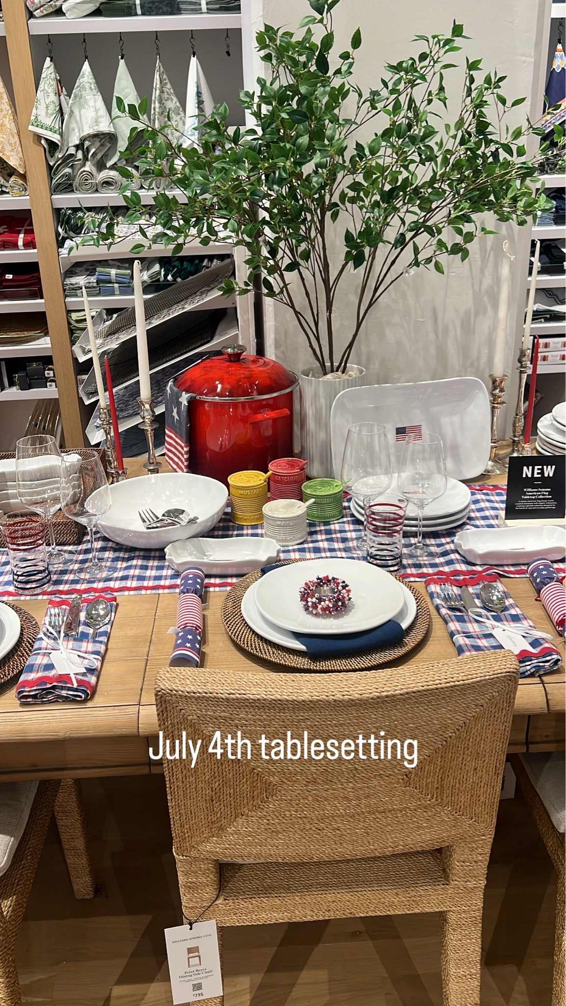 I was in Williams Sonoma today and saw this beautiful 4th of July Tablescape. #williamsonoma #july4 #tablescape # mystyle #holiday

#LTKSeasonal #LTKHome