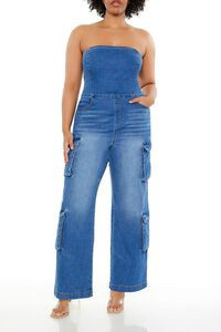 Plus Size Strapless Denim Jumpsuit | Forever 21