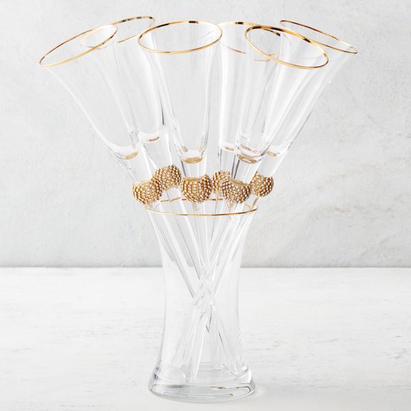 Victoria Toasting Flutes - Set of 6 | Z Gallerie