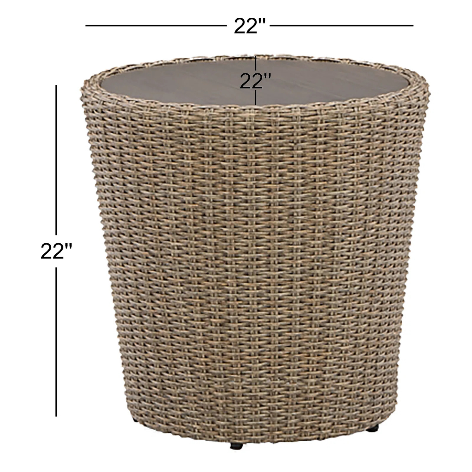 Rosecliff Heights Danson Rattan Side Table & Reviews | Wayfair | Wayfair North America