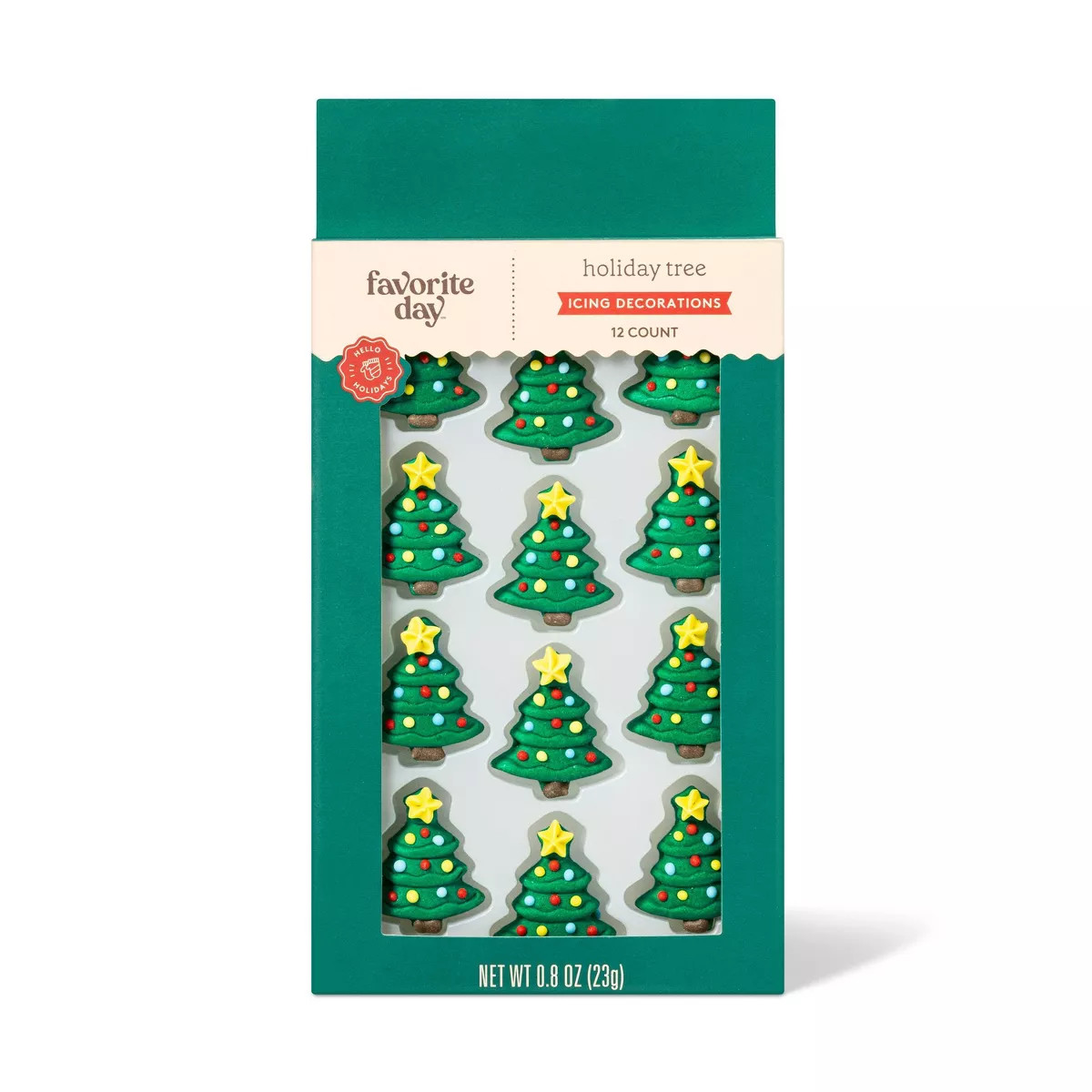 Holiday Christmas Tree Icing Decorations - 12ct / 0.8oz - Favorite Day™ | Target