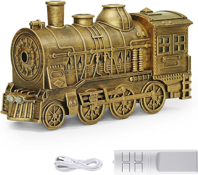Train Humidifier - Dual Mist Outlets, 300ml Capacity, Cool Mist Diffuser LED Night Light for Bedr... | Amazon (US)