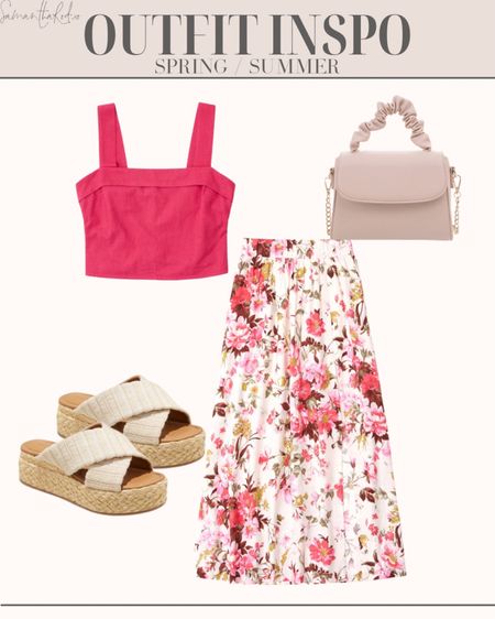 Spring outfits , summer outfits , vacation outfits , wedding guest outfits , maternity outfits , travel outfits , spring skirts , summer skirts , floral skirts , maxi skirts , women’s sandals , heeled sandals , espadrille sandals , mini bag , mini purse , women’s handbag , Amazon finds , ltk find , cropped tops , summer tops , spring tops 

#LTKSeasonal #LTKstyletip #LTKFind