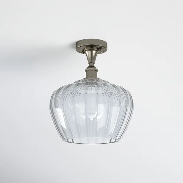 Renee Glass Semi Flush Mount | Wayfair North America