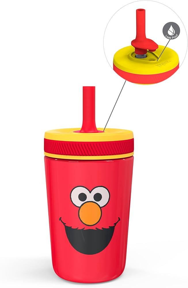 Zak Designs Sesame Street Kelso Toddler Cups For Travel or At Home, 12oz Vacuum Insulated Stainle... | Amazon (US)