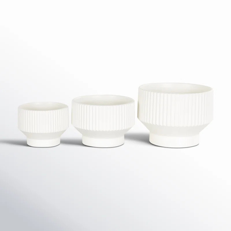 Destina 3-Piece Ceramic Pot Planter Set | AllModern