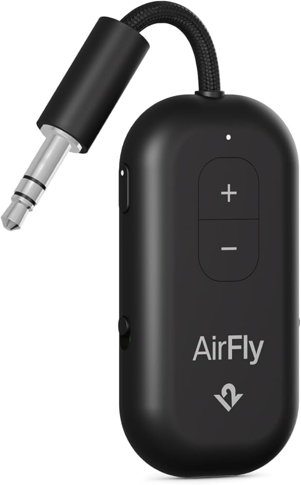 AirFly Pro 2 – Bluetooth Adapter for Airplane, Pair 2 AirPods or Wireless Headphones – 3.5mm ... | Amazon (US)
