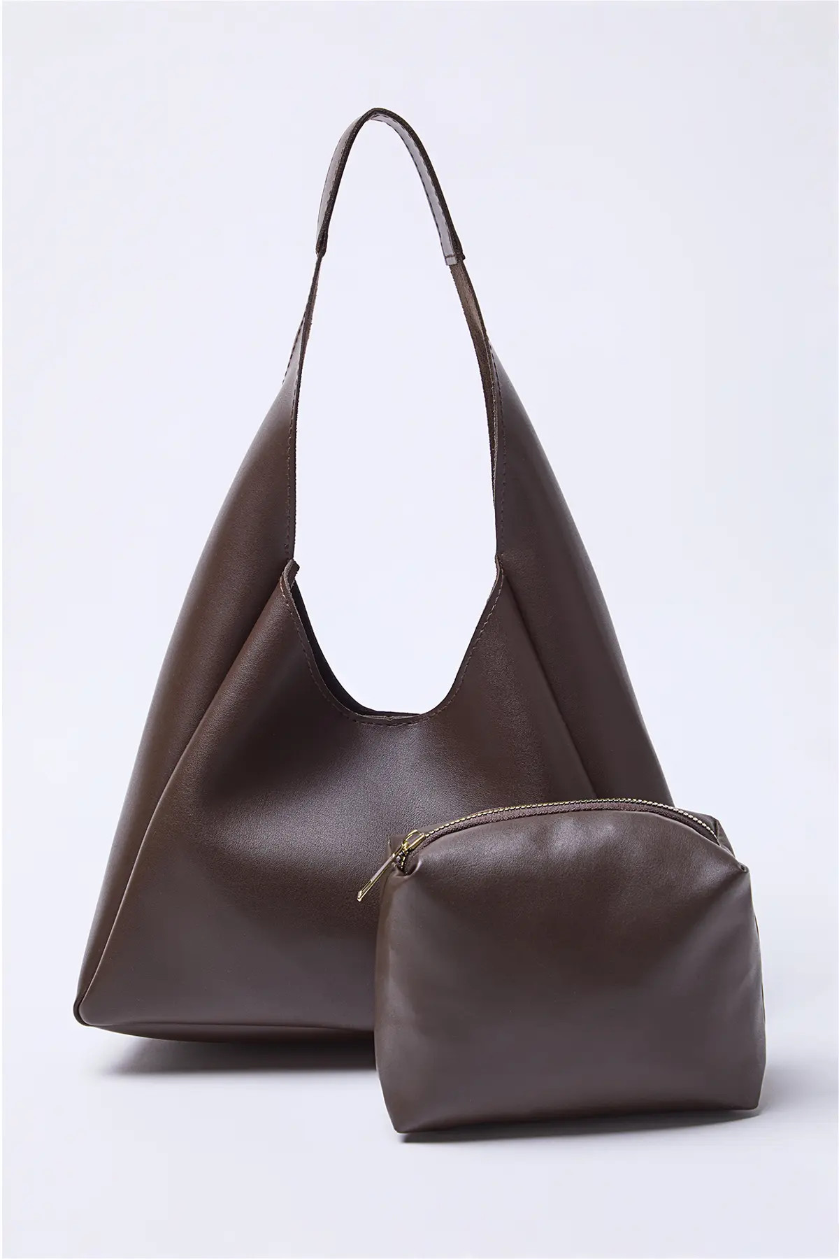 Trendyol Shoes Dunkelbraune ovale Damen-Umhängetasche TAKAW25OC00007 | Trendyol DE