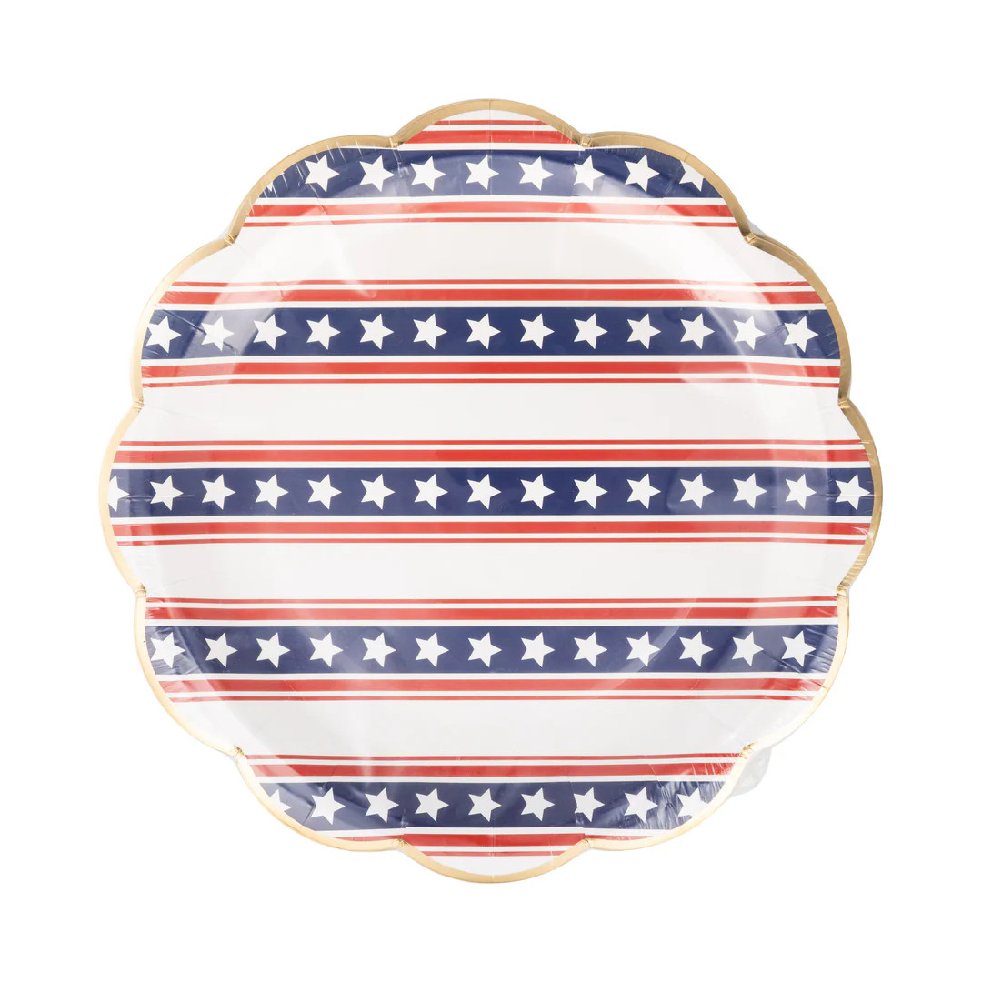 Stars & Stripes Paper Plate (8 ct) | My Mind's Eye