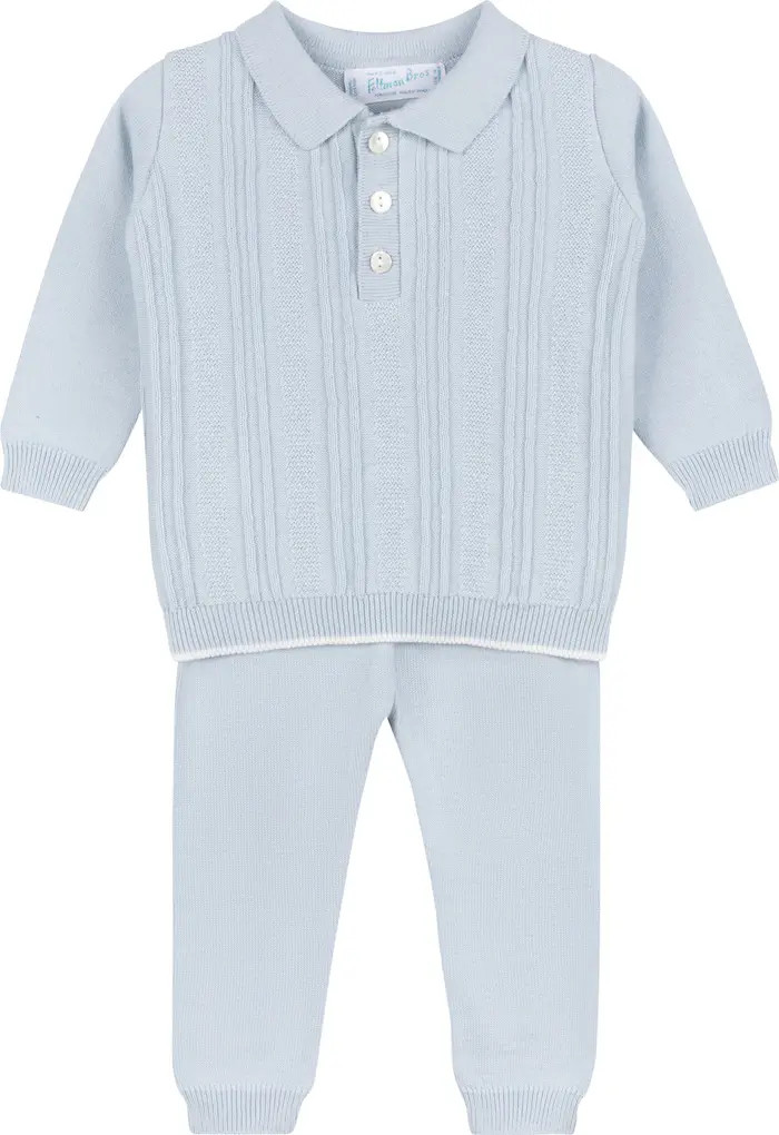 Feltman Brothers Vertical Rib Cotton Sweater & Pants Set | Nordstrom | Nordstrom