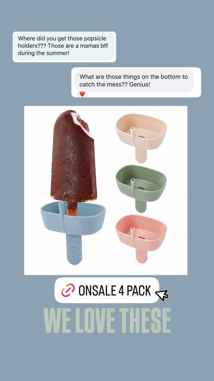 Kids summer staple, silicone, mess free popsicle holders 

#LTKKids #LTKSaleAlert #LTKmomlife