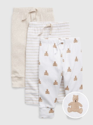 Baby 100% Organic Cotton First Favorites Pull-On Pants (3-Pack) | Gap (US)