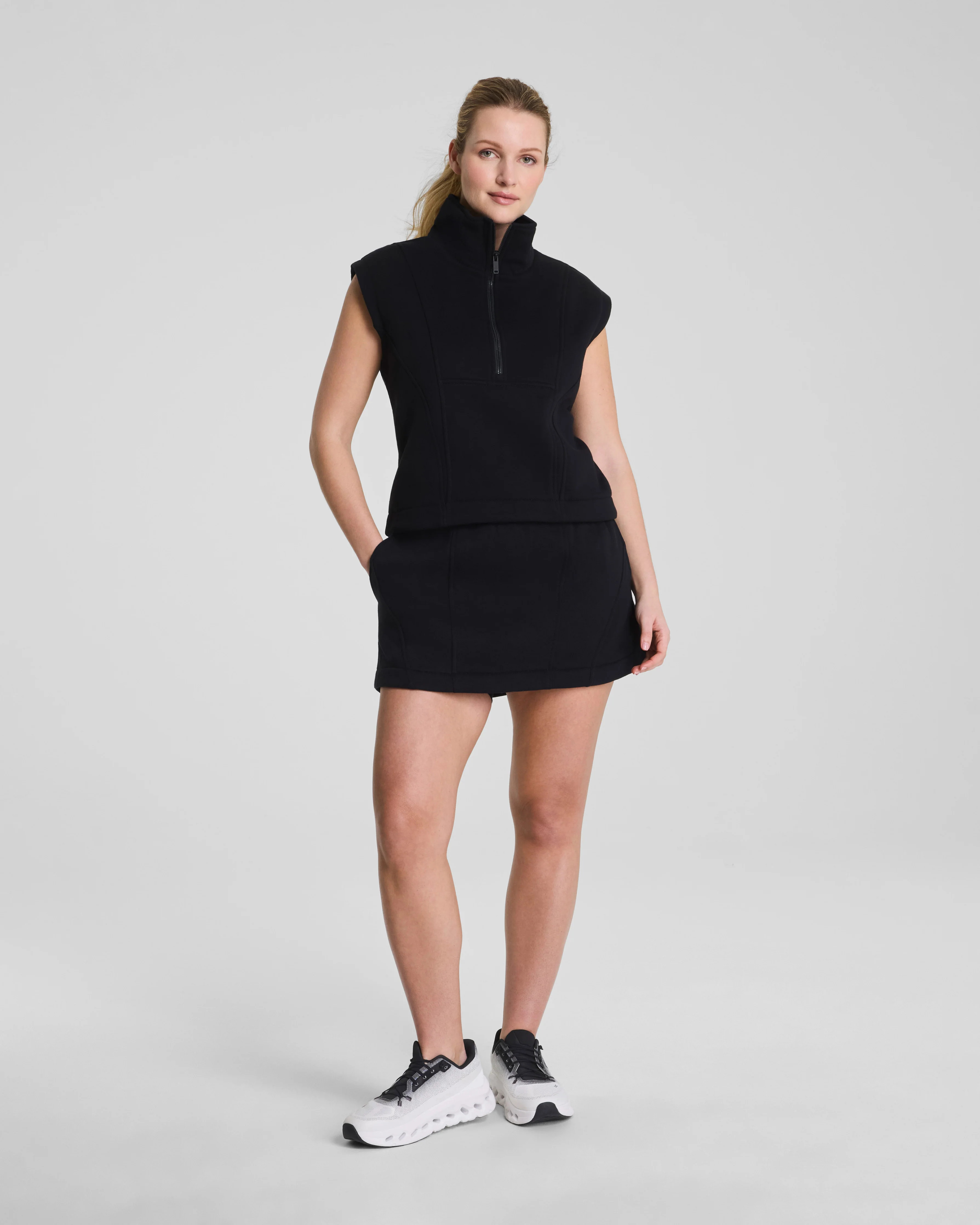 SPANX® BoostUpCotton Fleece Skort, 15" | Spanx