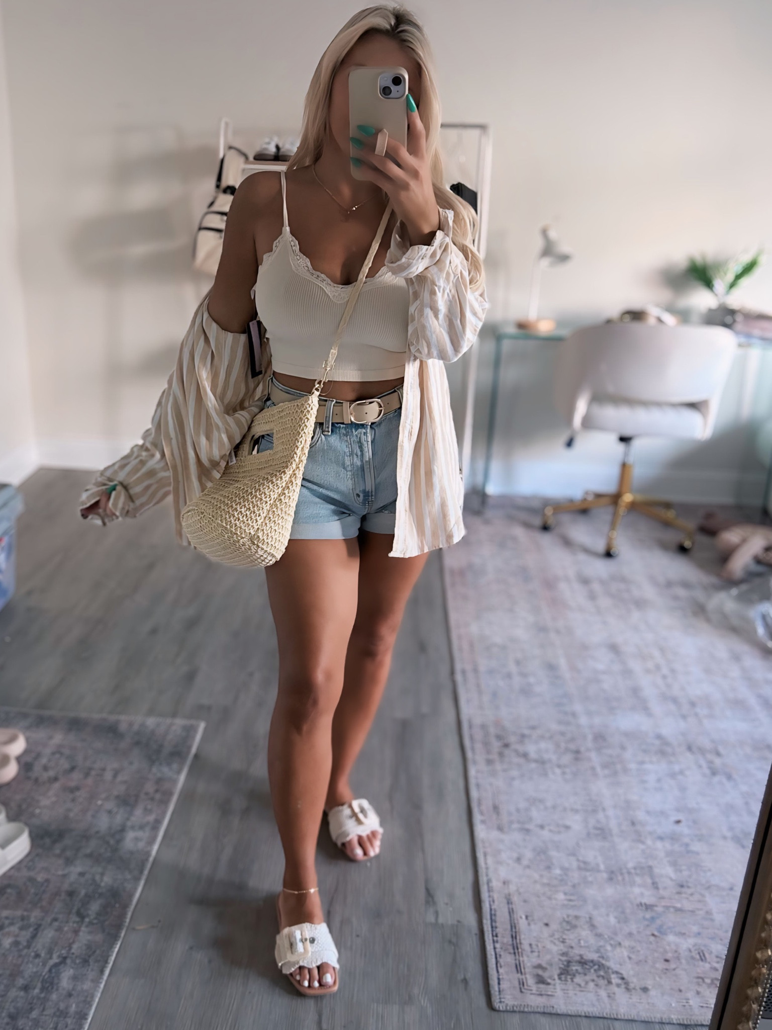 Size small in oversized top and a small in the tank because it’s stretchy, did a size 27 in the curve love shorts! 

Target summer outfits spring outfits casual outfits 

#LTKfindsunder50