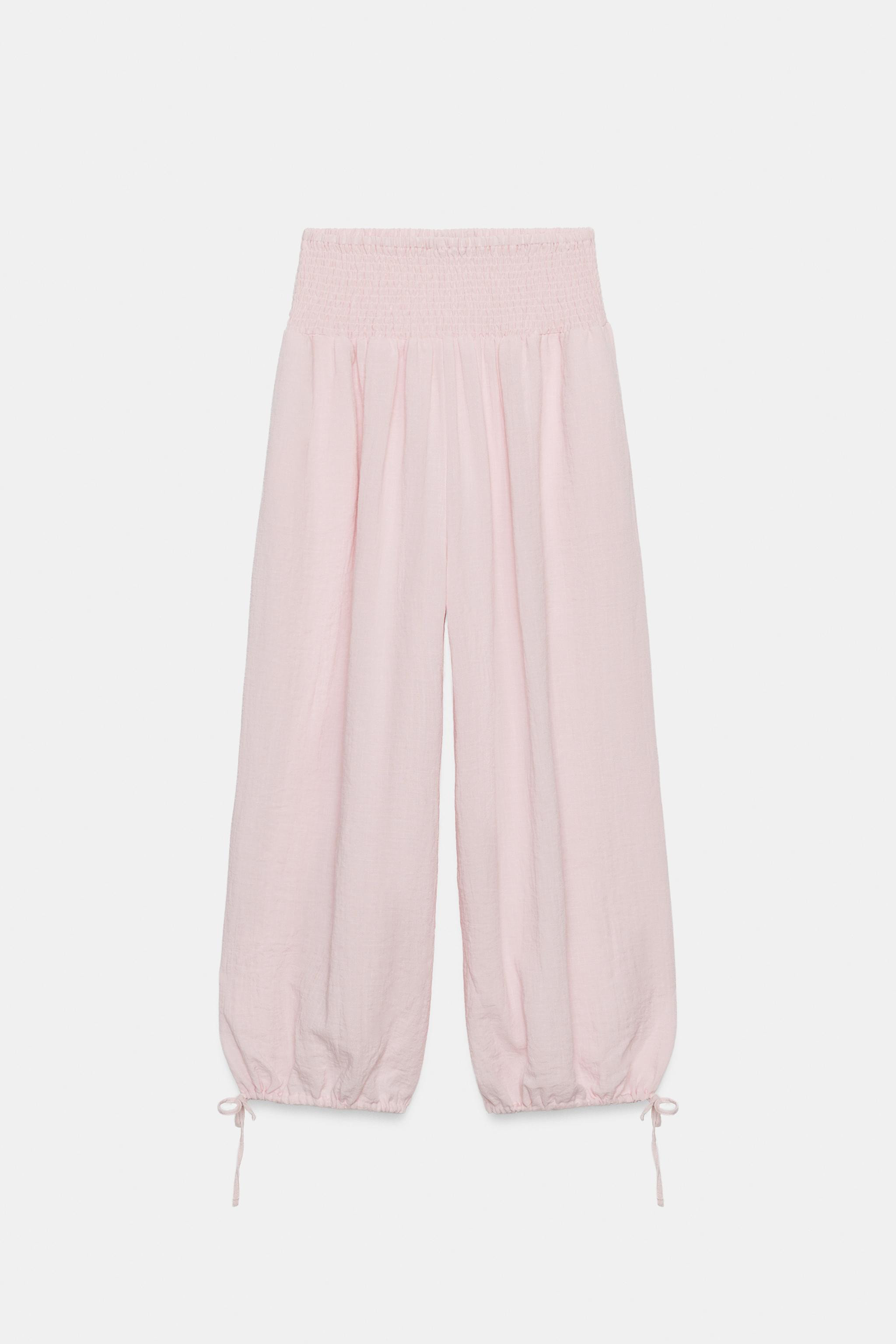 ELASTIC WAIST BAGGY PANTS | Zara US