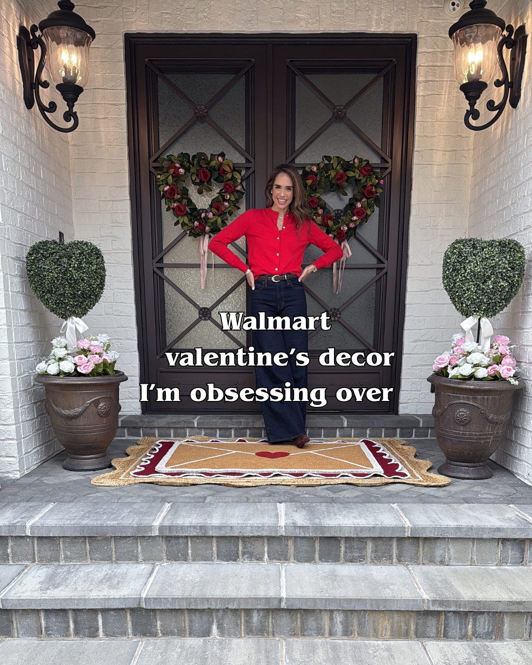 Walmart Valentine’s front porch and home decor I’m currently drooling over 🥰 

#valentinesdecor #frontdoordecor #homedecor #valentinesday #frontporchdecor
