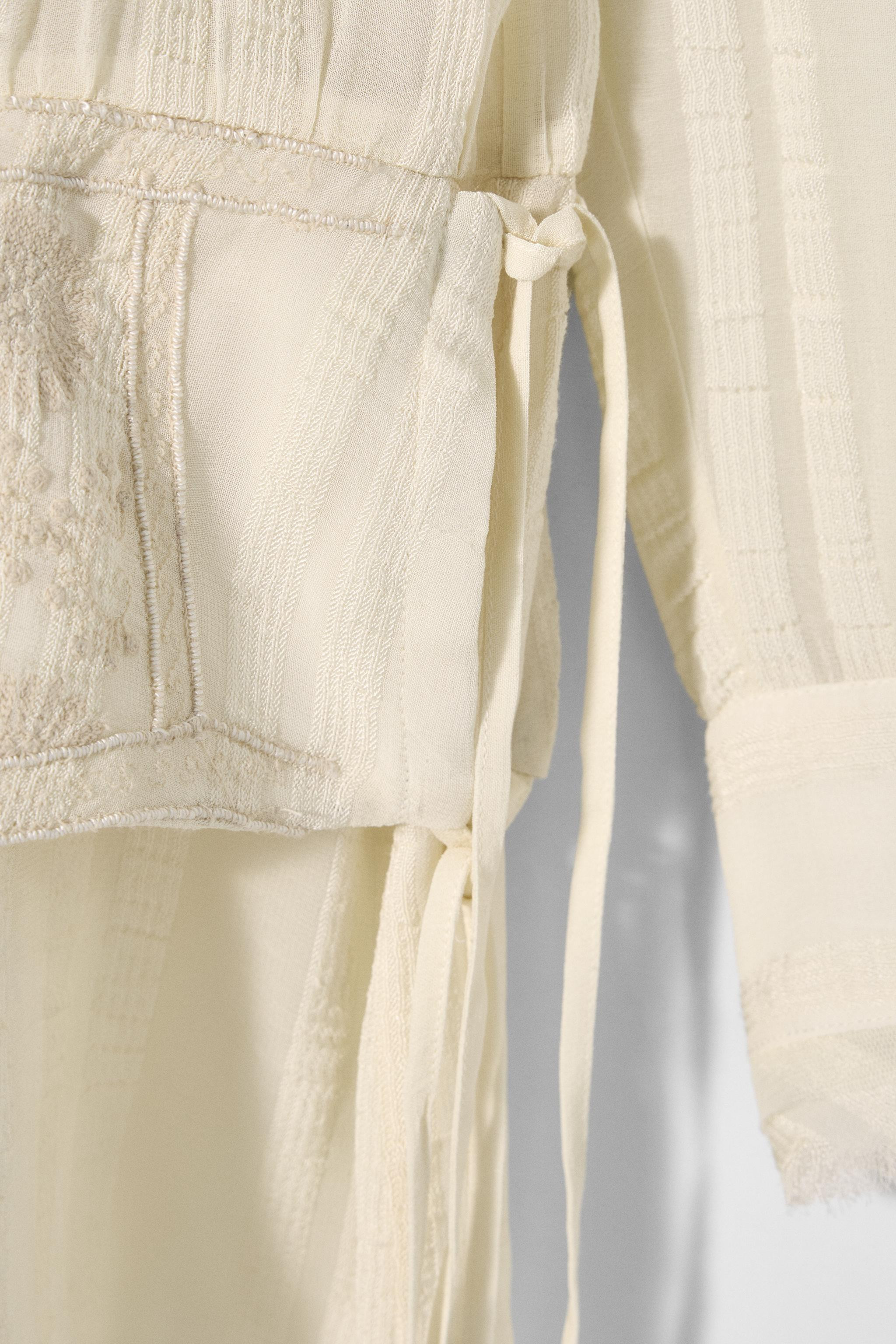 EMBROIDERED SASH DRESS KATE MOSS X ZARA | Zara UK