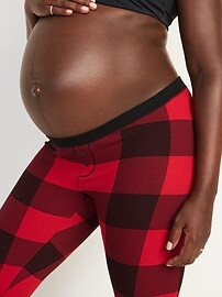 Maternity Matching Pajama Thermal Leggings | Old Navy (US)